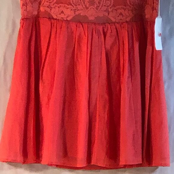 Love Marks Shear Barbie Pink Crew Neck Sleeveless Fit & Flare Cut Out Back L - Picture 3 of 11